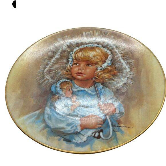 Collector Plate Vtg Gorham Multicolor Jeanette And Julie Sugar Spice Collection - Picture 2 of 14